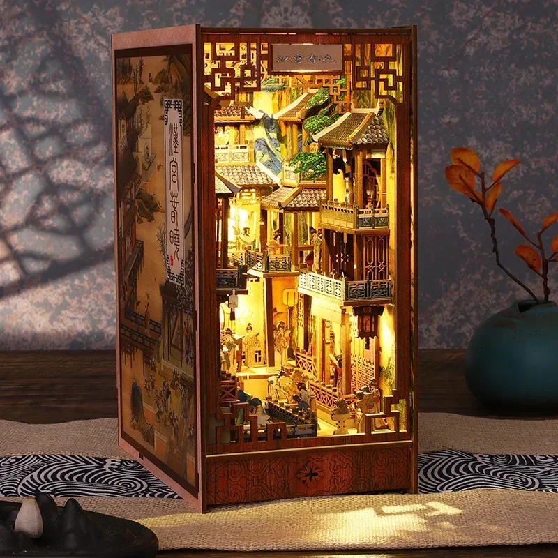Diy Wooden Book Nook Kit Shelf Insert - Diy Wooden Book Nook Shelf Insert,