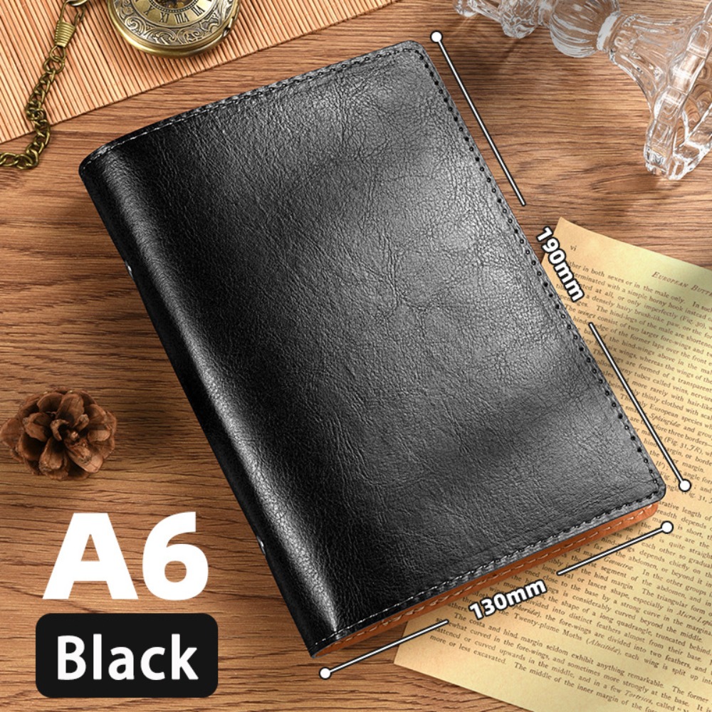 Vintage Leather Journal Notebook - Vintage A5/A6 Notebook Loose-leaf Detachable Shell
