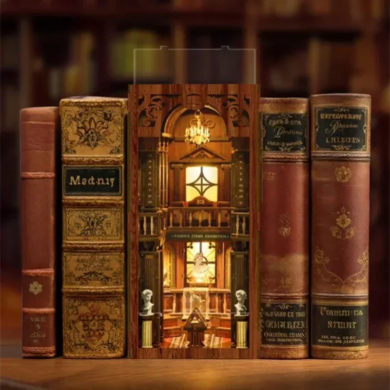 The philosophical Library Book - Diy Wooden Book Nook Kit Shelf Insert 评论和价格
