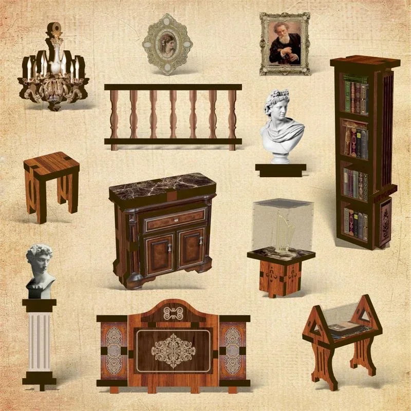 The philosophical Library Book - Diy Wooden Book Nook Kit Shelf Insert 评论和价格