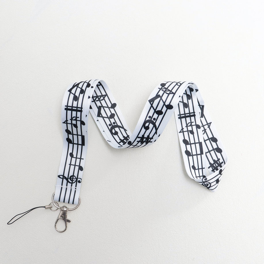 Musical Notes Lanyards for Key - Blank Sheet Music Notebook 评论和价格