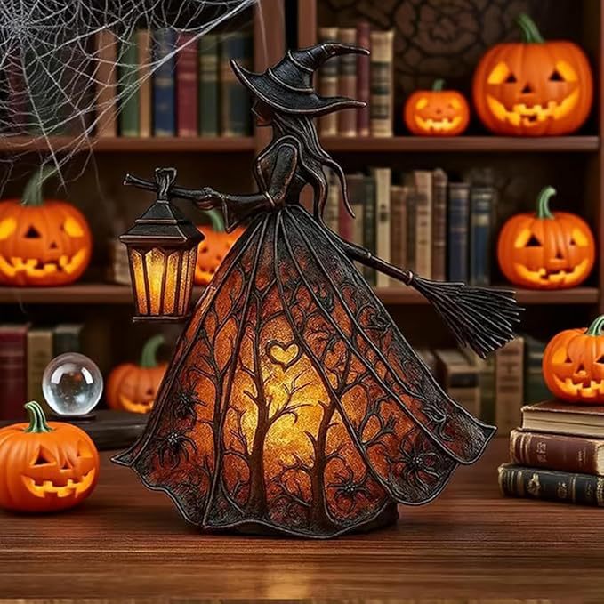 Witch Resin Tabletop Night Lig - Movies 评论和价格