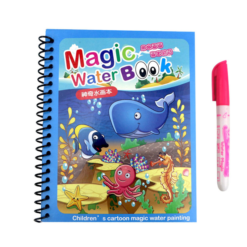 Hot Sale Reusable Magic Water  - Reusable Water Magic Coloring Book 评论和价格