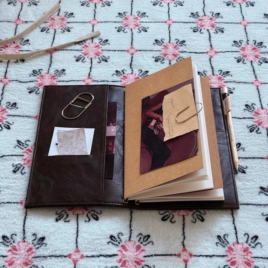 Vintage Black Notebook PU Leat - Vintage Leather Journal Notebook 评论和价格