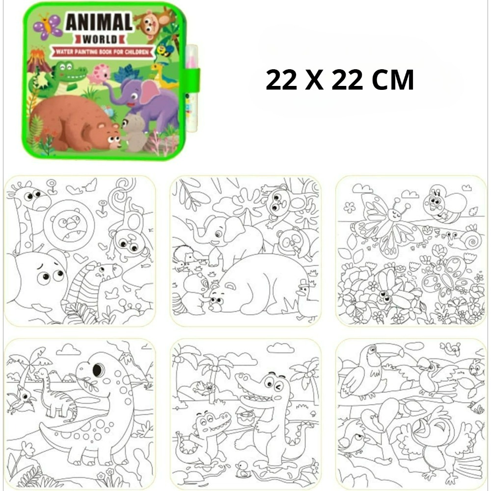 Magic Water Coloring Book Set  - Reusable Water Magic Coloring Book 评论和价格