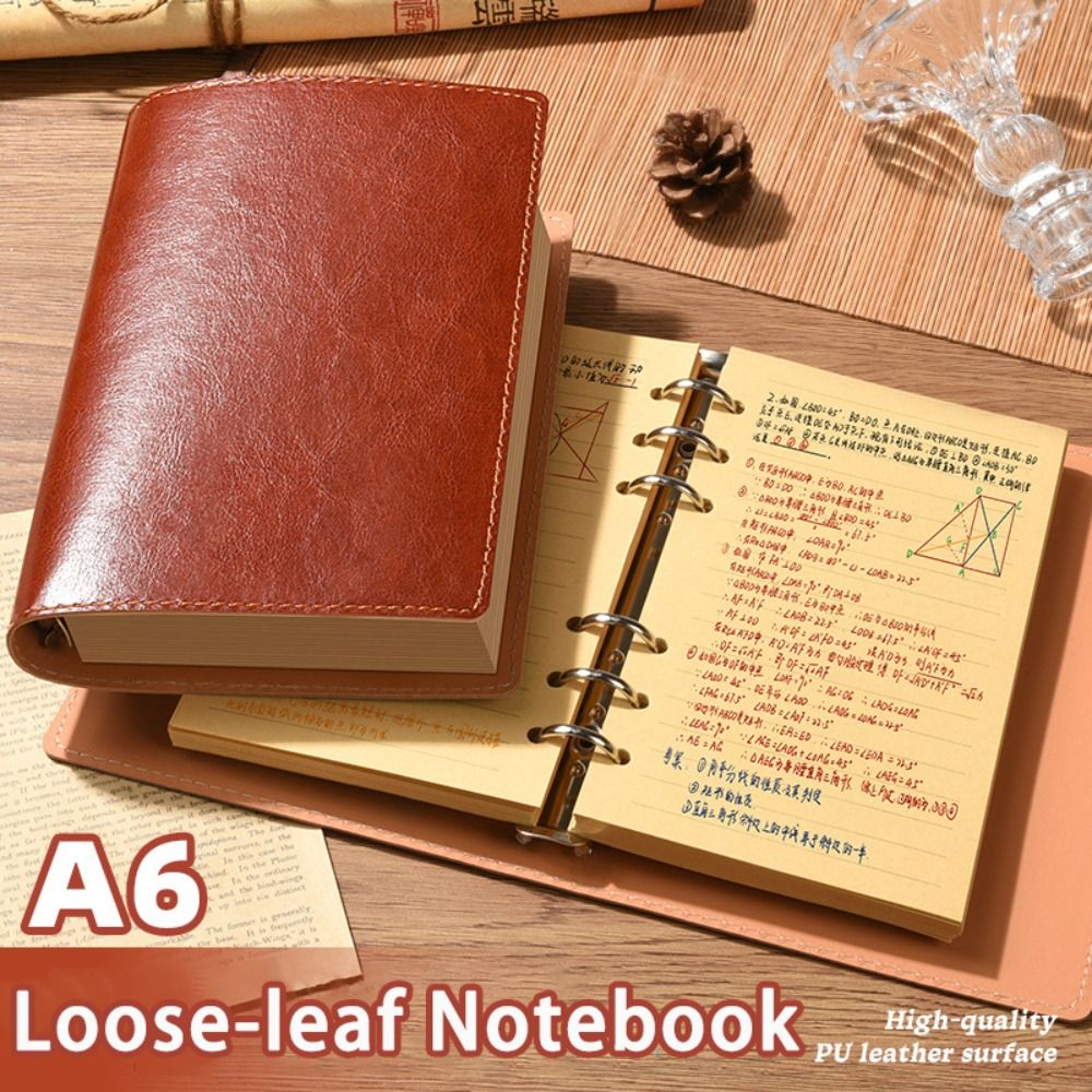 New A5/A6 Notebook Loose-leaf  - Vintage Leather Journal Notebook 评论和价格