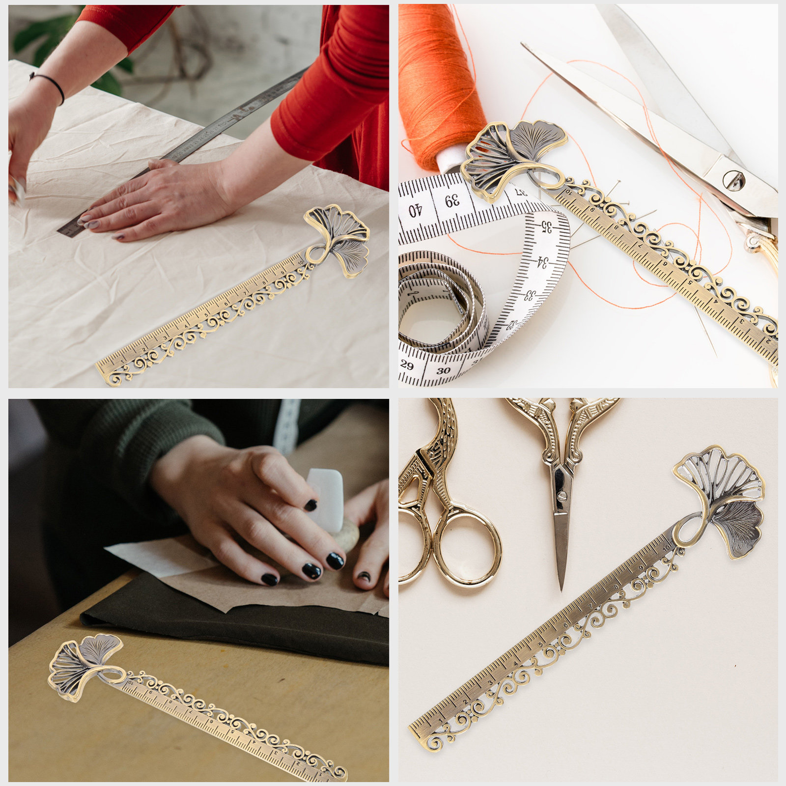 Metal Hollow Ginkgo Bookmark R - Stationery Books 评论和价格