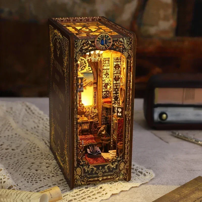 DIY Wooden Book Nook Shelf Ins - Diy Wooden Book Nook Kit Shelf Insert 评论和价格