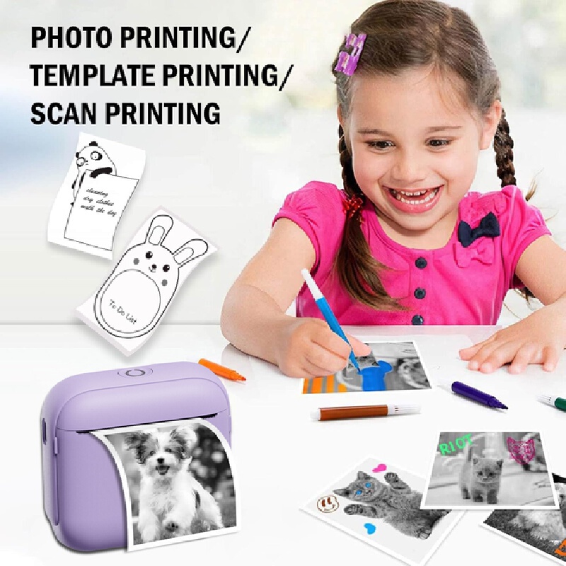 Mini Pocket Bluetooth Inkless  - Mini Pocket Thermal Printer Paper Roll 评论和价格