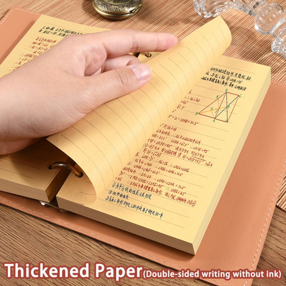 Vintage A5/A6 Notebook Loose-l - Vintage Leather Journal Notebook 评论和价格