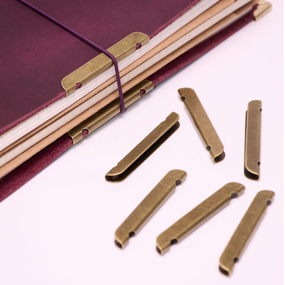 Leather Notebook Metal-Edge Pr - Vintage Leather Journal Notebook 评论和价格