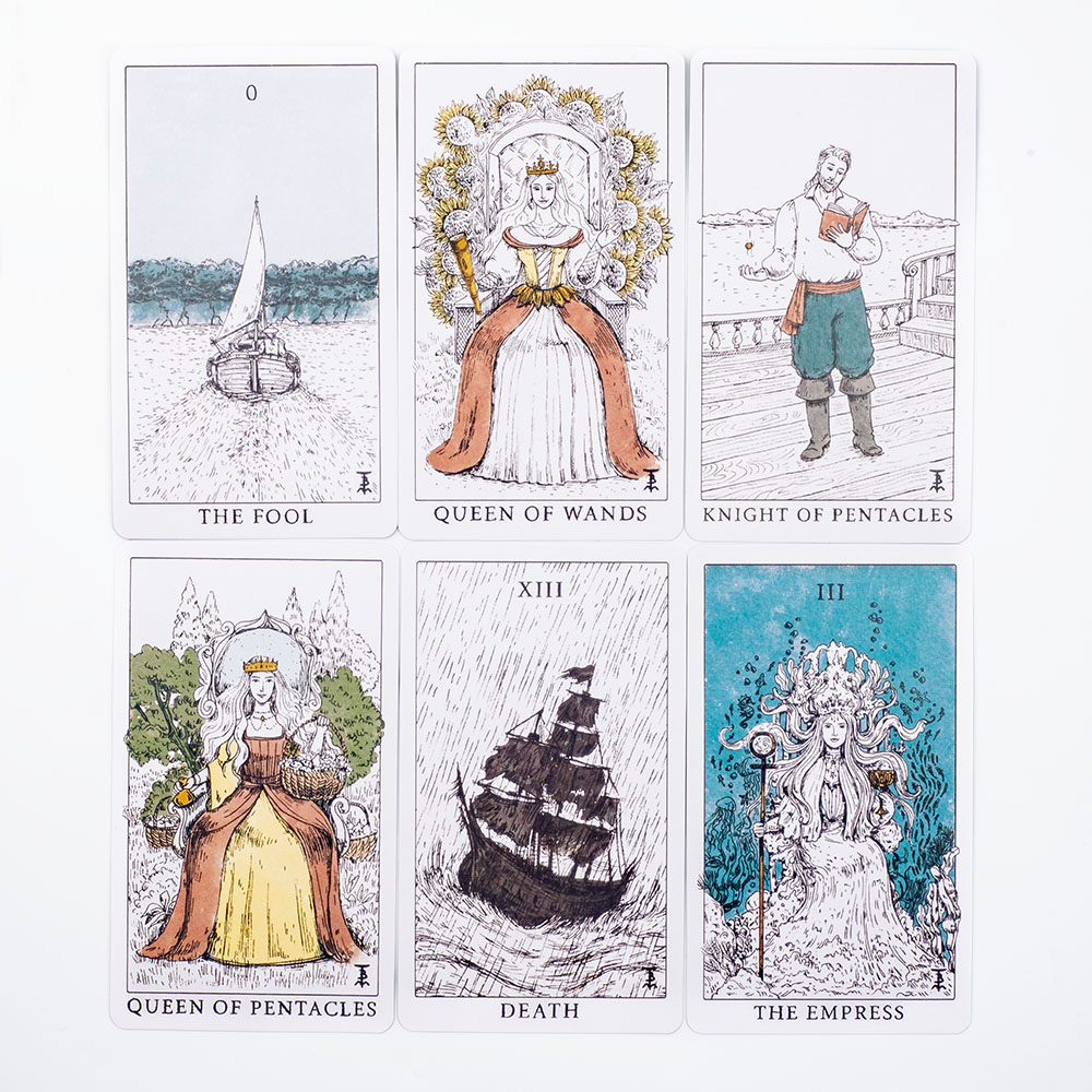 Ocean Themed Tempest Tarot  De - Tarot Deck With Guidebook 评论和价格
